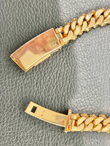 10K Gold Miami Cuban Link Chain Box Lock Close-Up 10K Hallmark Stamp Bustdown – True Smith Jewelers